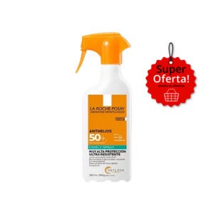 Bloqueador solar corporal ANTHELIOS FAMILY SPRAY ULTRA RESISTANTE SPF50+ LA ROCHE POSAY 300mL