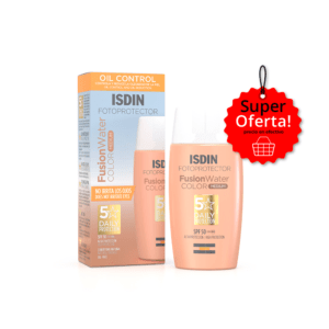 Fotoprotector Fusion Water OIL CONTROL color medium SPF50+ ISDIN frasco 50 ml