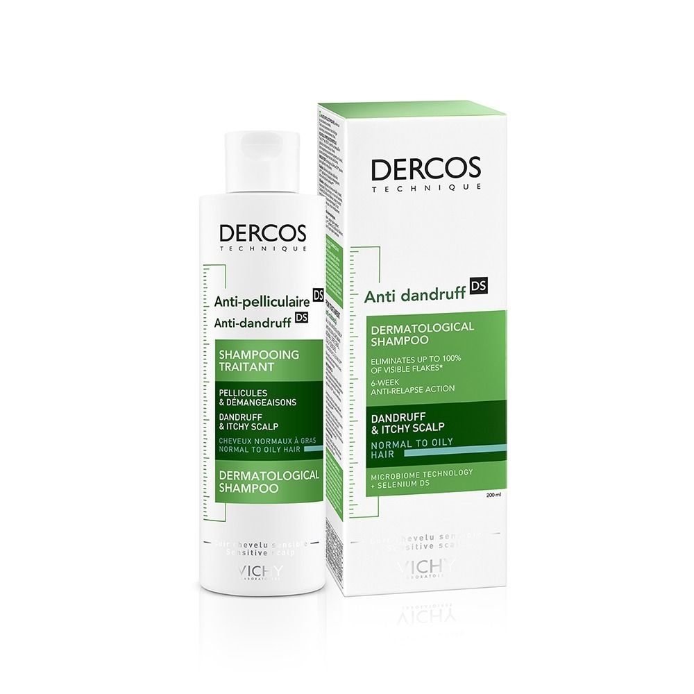DS Shampoo Anticaspa para cabello graso DERCOS 200mL - Imagen 3