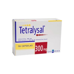 TETRALYSAL limeciclina cápsulas de 300mg GALDERMA  caja de 16 cápsulas