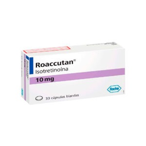 ROACCUTAN (Isotretinoína) cápsulas de 10mg (ROCHE) caja de 30 cápsulas