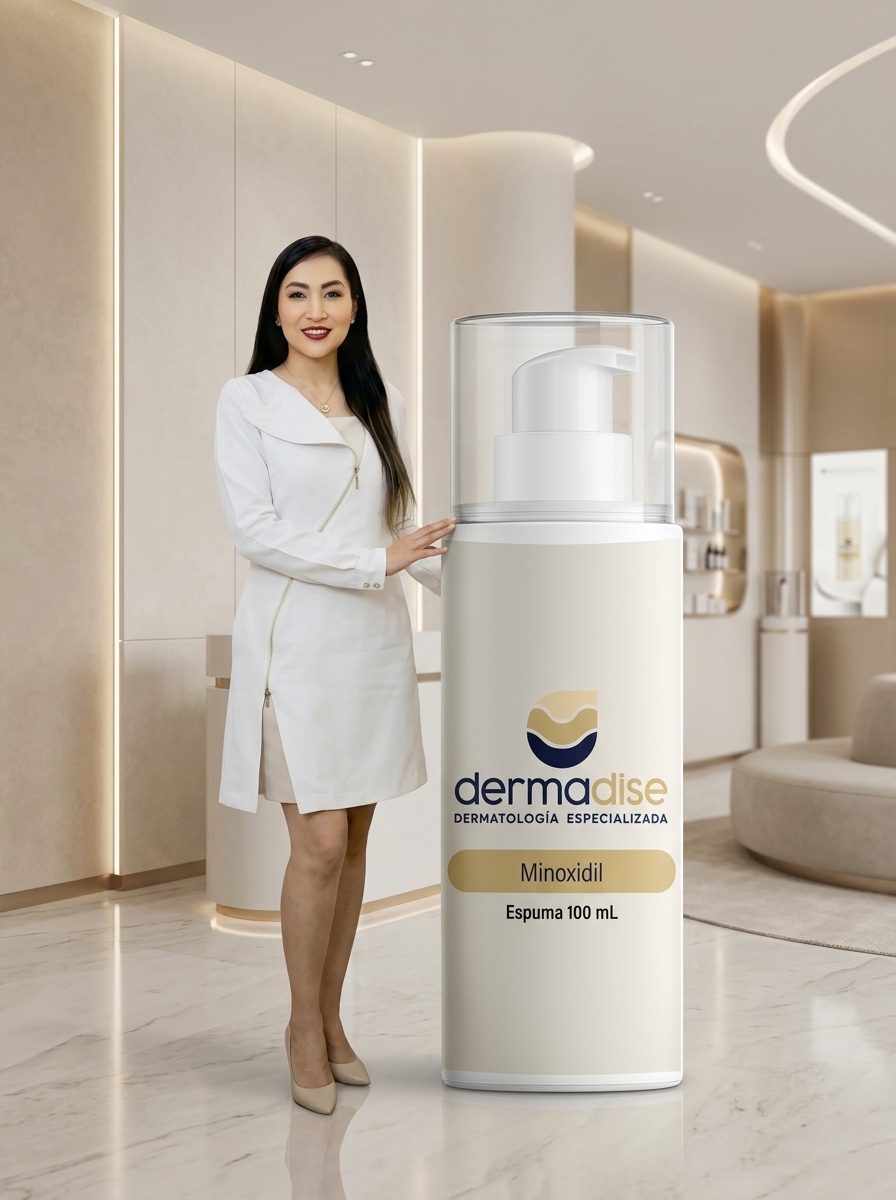 Espuma capilar solo Minoxidil 5% DERMADISE frasco de 100ml - Imagen 3