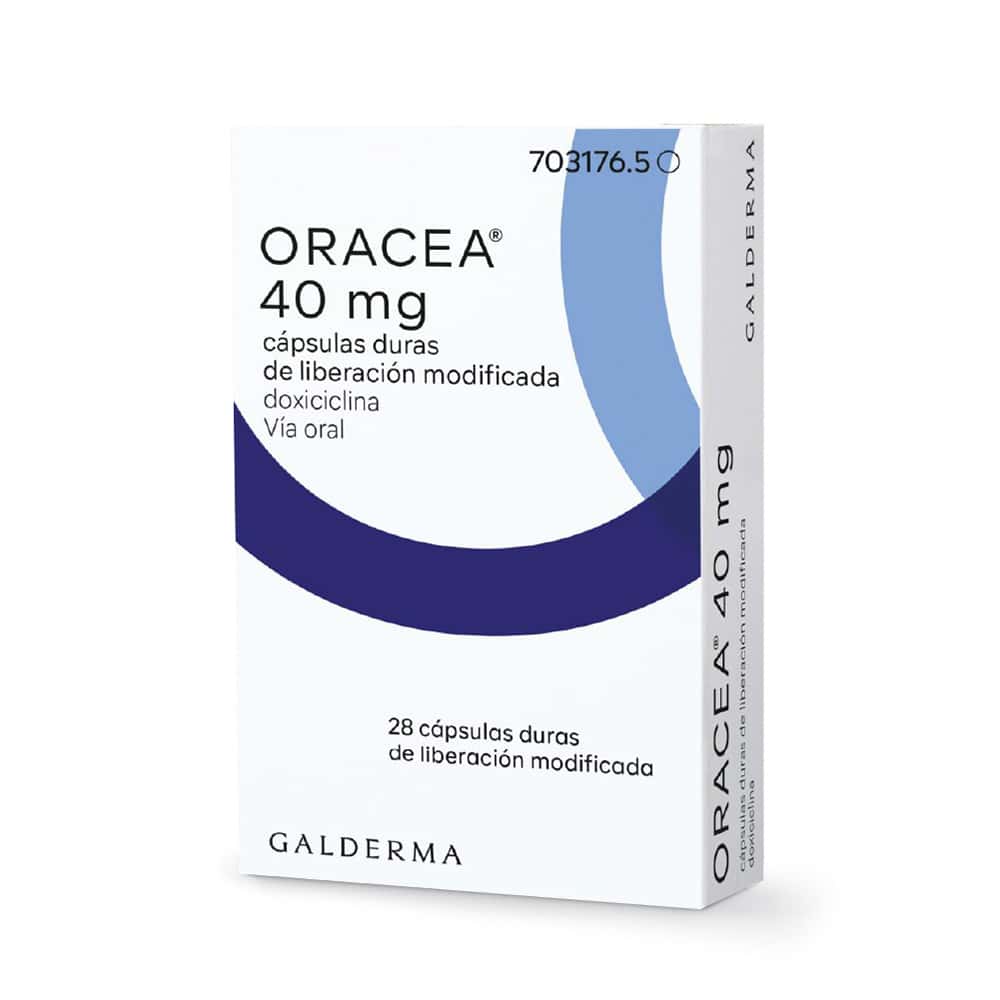 Oracea 40 (doxiciclina 40mg) cápsula dura de liberación prolongada x 28 cápsulas - Imagen 2
